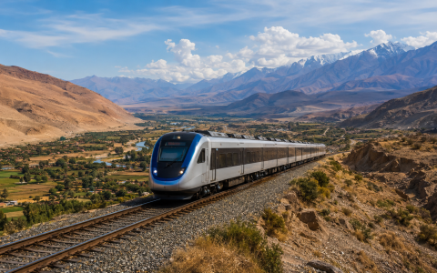 Ferrocarril moderno conectando la costa y la sierra sur del Perú.