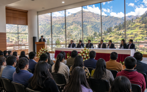 Presentación de la primera Comisión Organizadora de la Universidad Nacional de Chincheros. Presentación de la primera Comisión Organizadora de la Universidad Nacional de Chincheros.